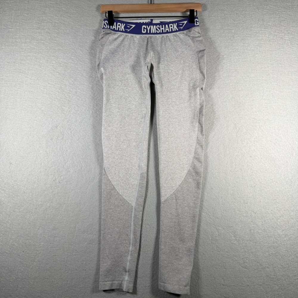 Gymshark‎ Flex Seamless High Waisted Leggings Gray Blue Marl Workout 13383